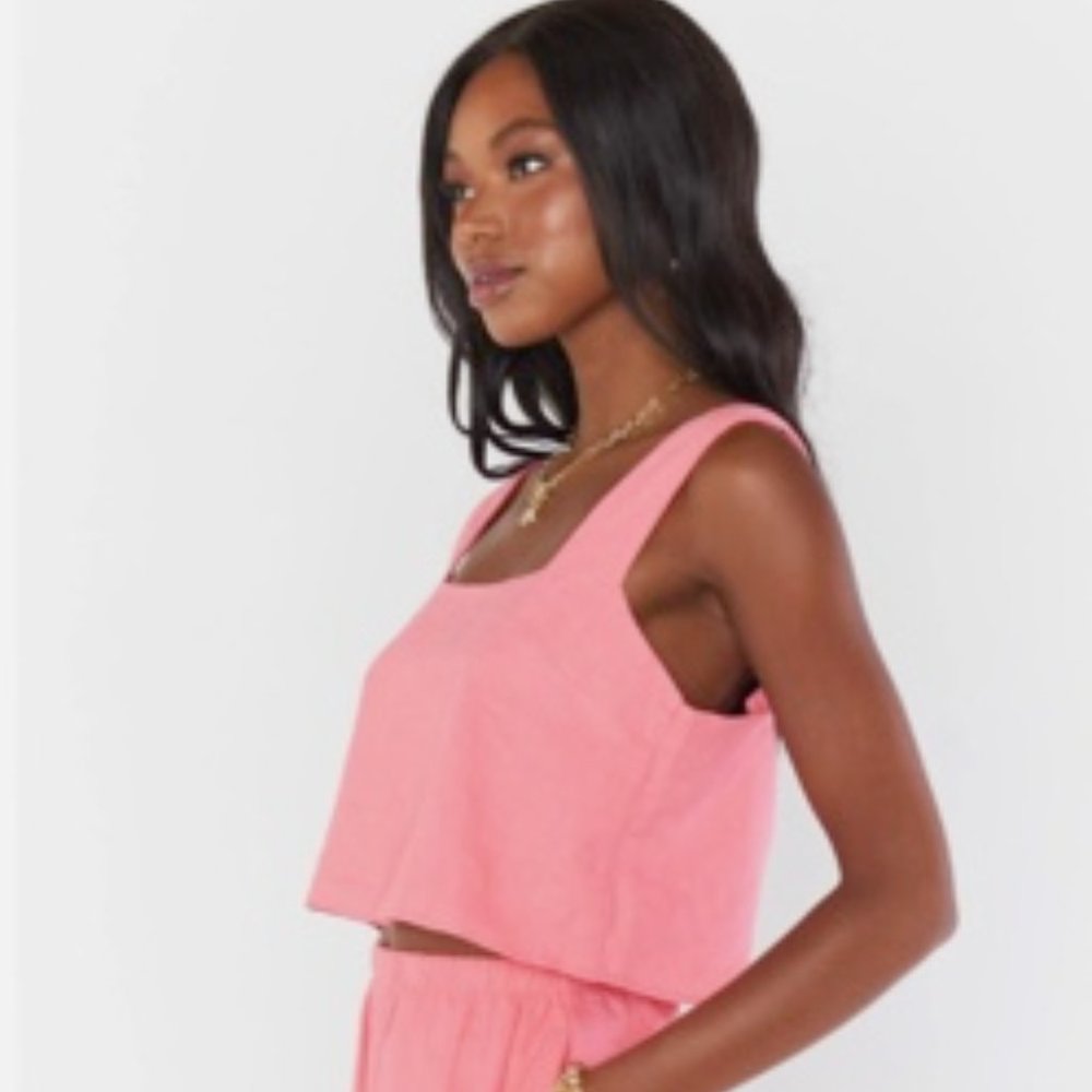 SHOW ME YOUR MUMU | Tara crop top | electric pink